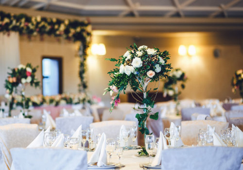 Asegúrese de que el lugar esté preparado para una boda